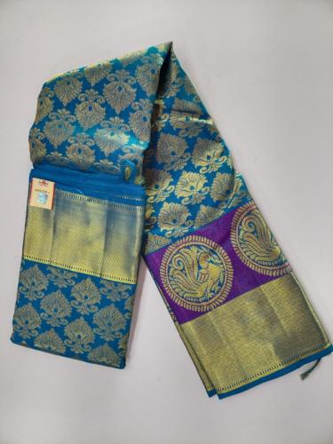 ARNI SILK HALF FINE ZARI SAREE WITH BLOUSE